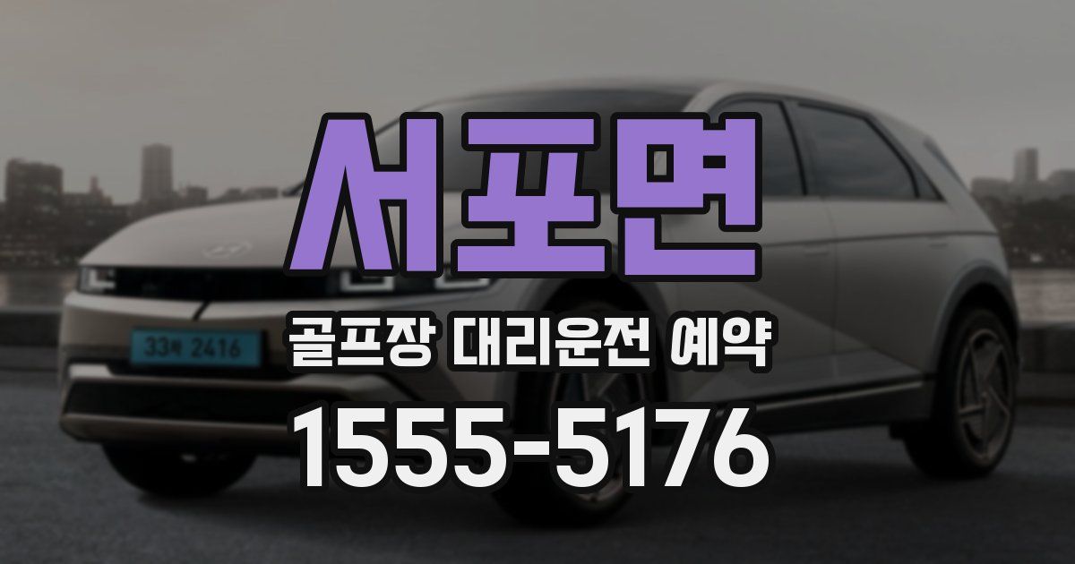 서포면 골프장 대리운전 예약