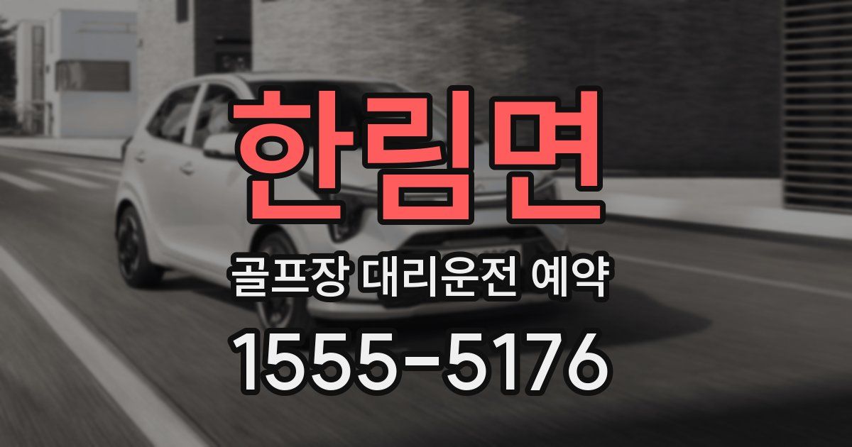 한림면 골프장 대리운전 예약