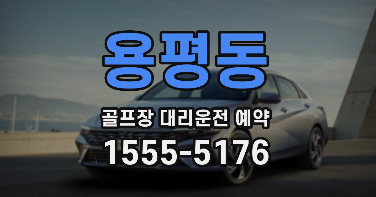 용평동 골프장 대리운전 예약