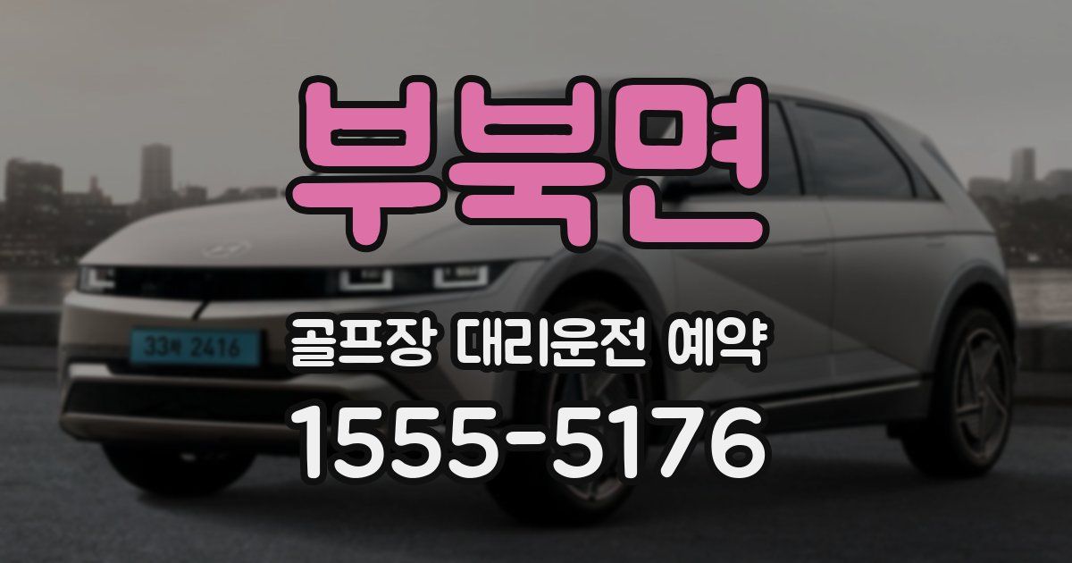 부북면 골프장 대리운전 예약