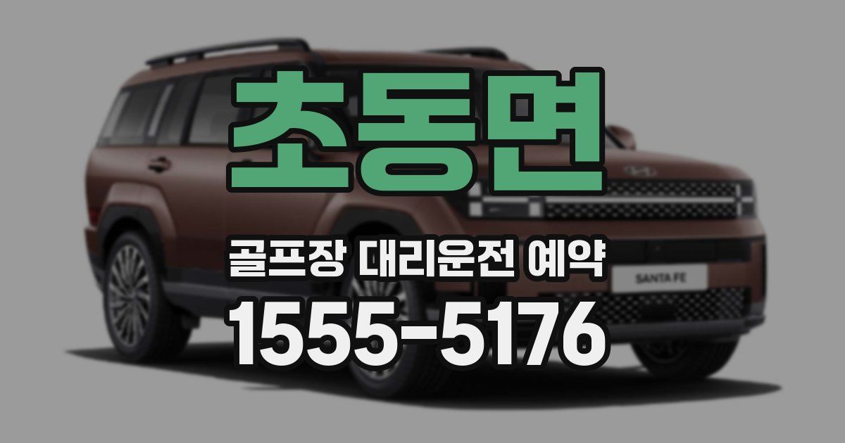 초동면 골프장 대리운전 예약