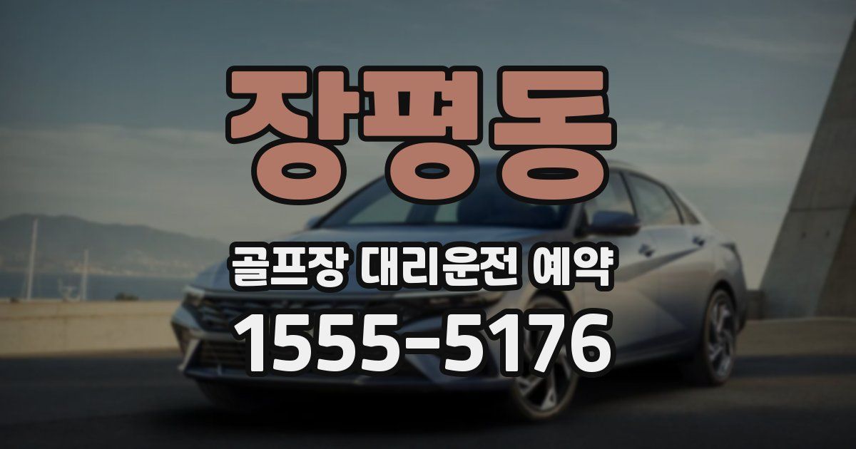 장평동 골프장 대리운전 예약