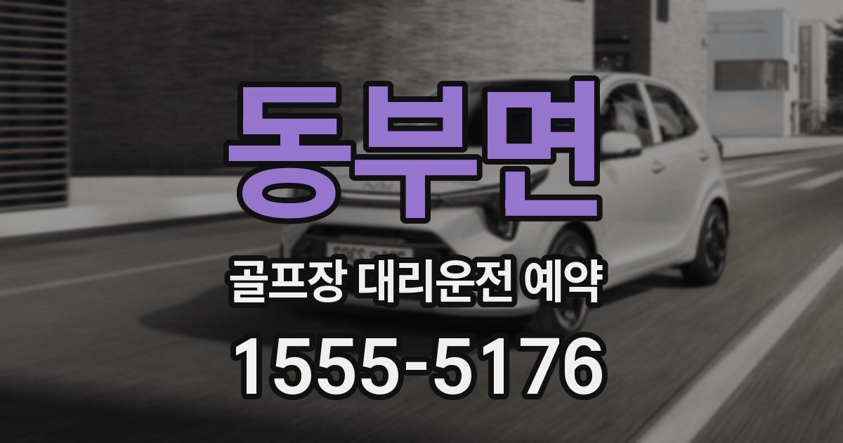 동부면 골프장 대리운전 예약