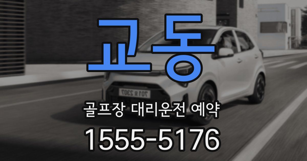 교동 골프장 대리운전 예약