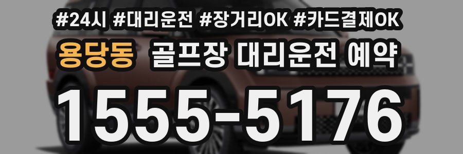 용당동 골프장 대리운전 예약