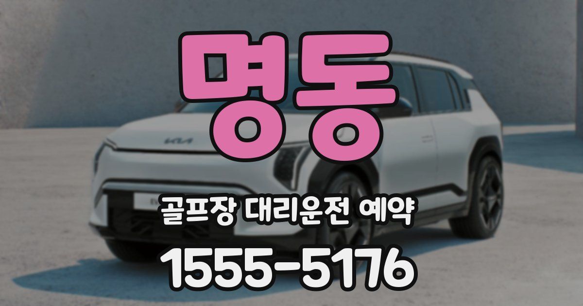 명동 골프장 대리운전 예약