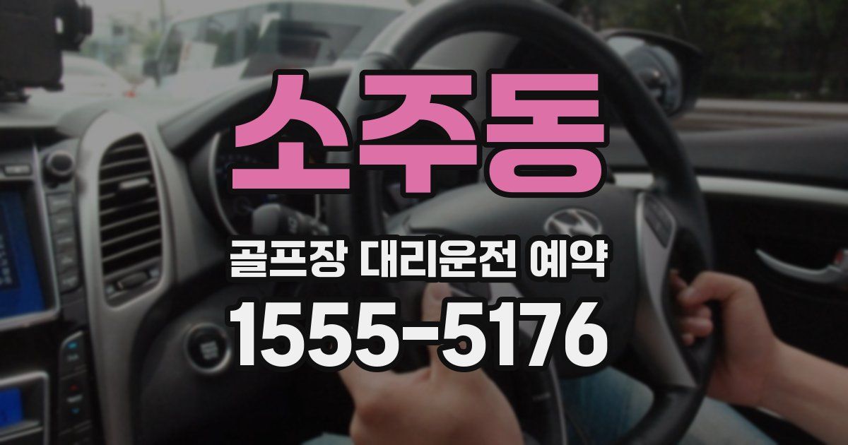 소주동 골프장 대리운전 예약