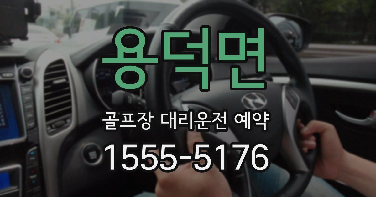 용덕면 골프장 대리운전 예약