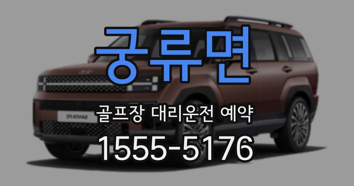 궁류면 골프장 대리운전 예약