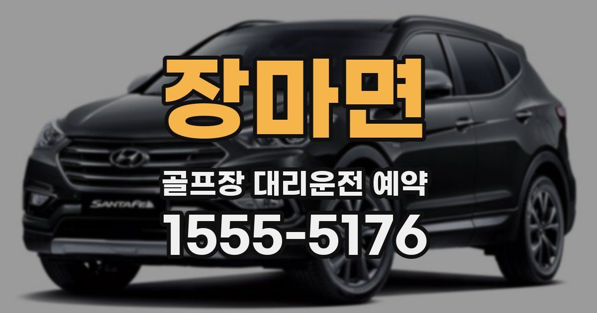 장마면 골프장 대리운전 예약