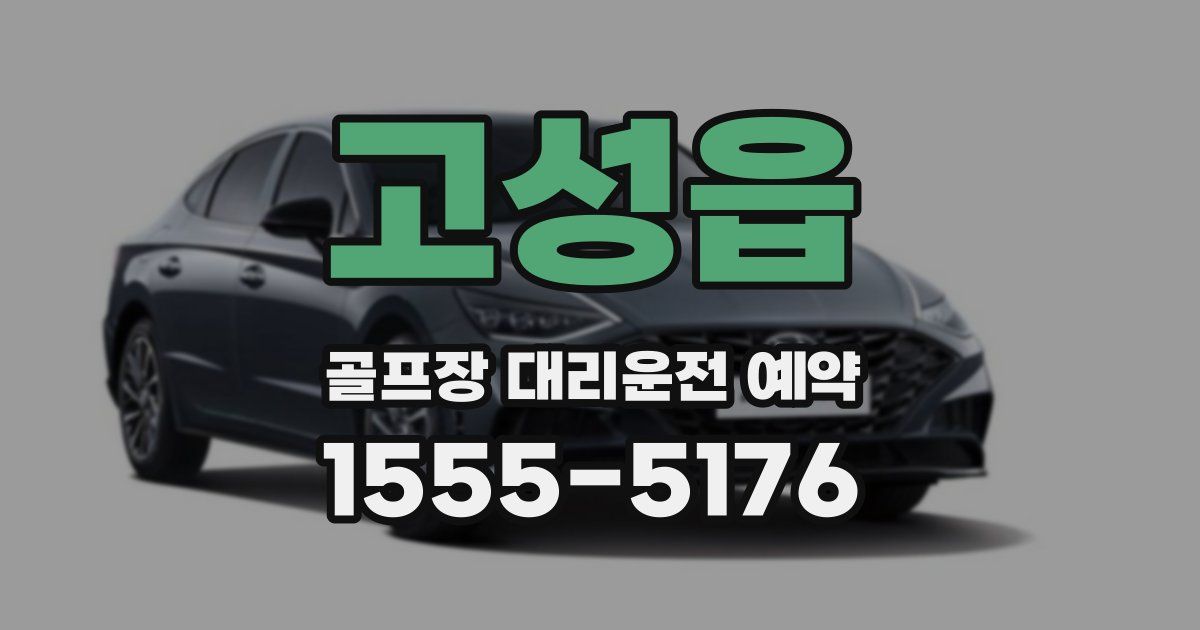 고성읍 골프장 대리운전 예약