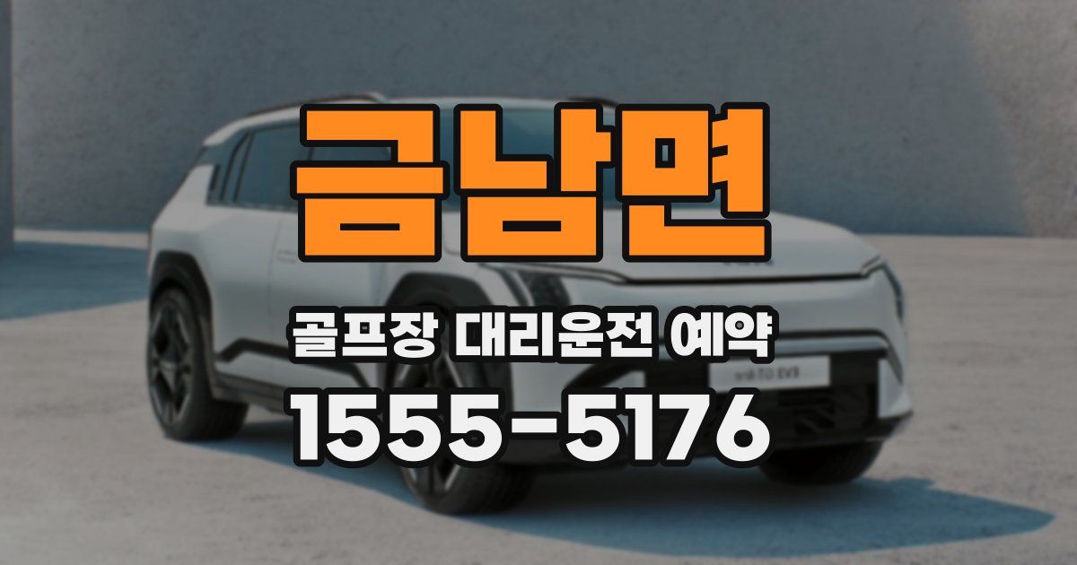 금남면 골프장 대리운전 예약