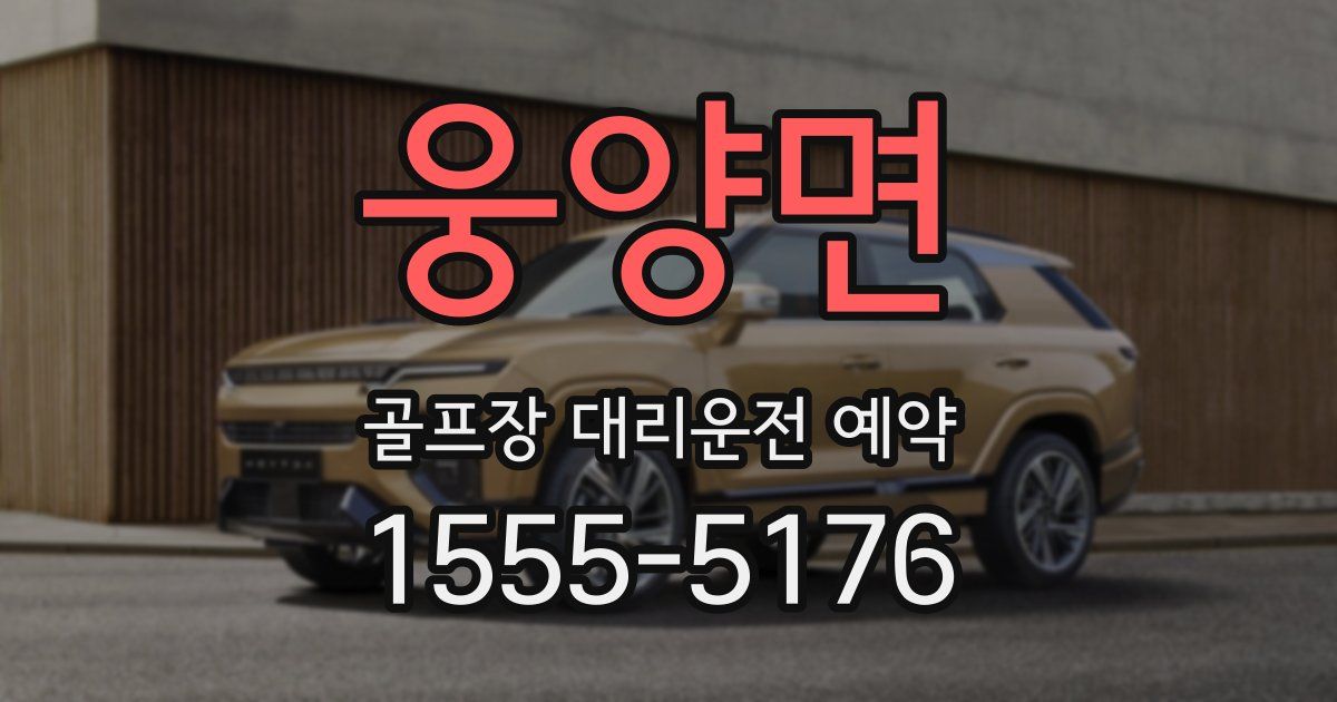 웅양면 골프장 대리운전 예약