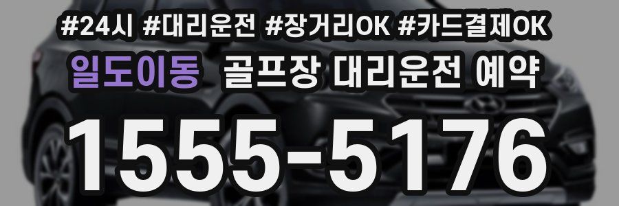 일도이동 골프장 대리운전 예약