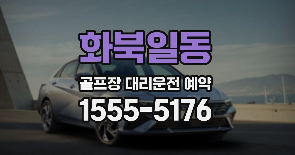 화북일동 골프장 대리운전 예약