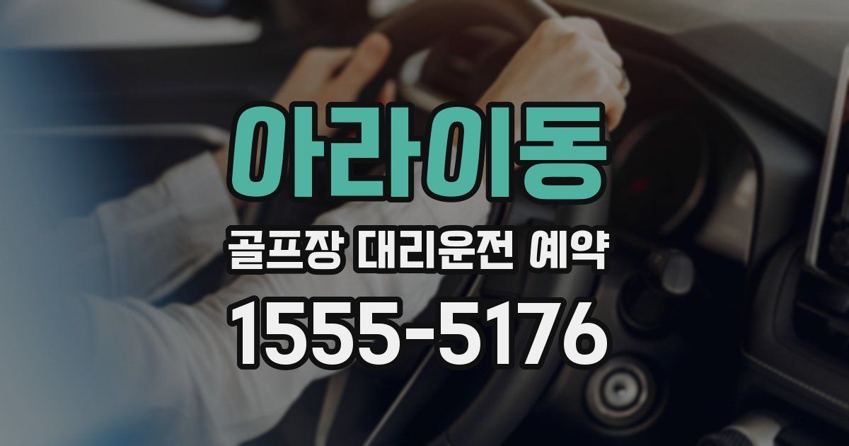 아라이동 골프장 대리운전 예약