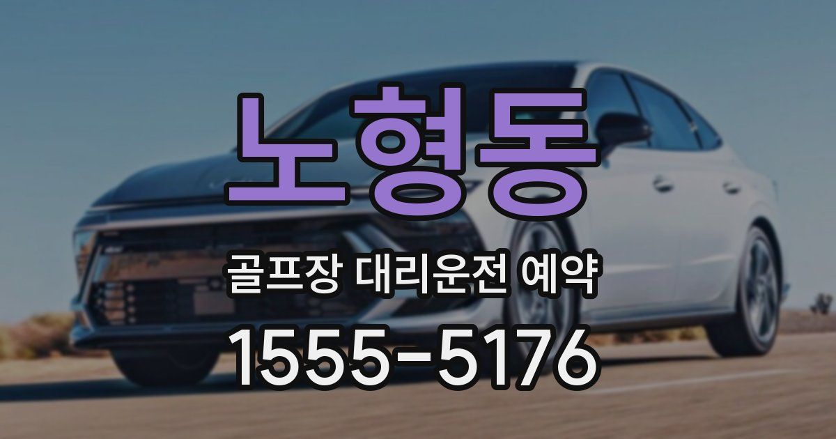 노형동 골프장 대리운전 예약