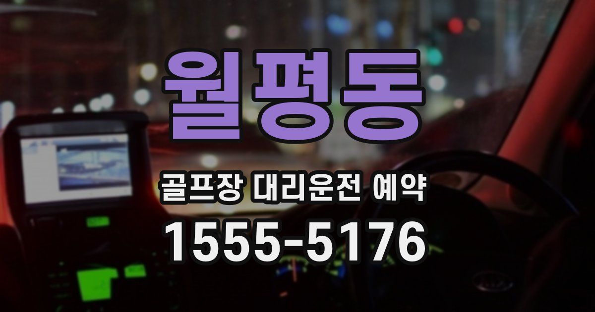 월평동 골프장 대리운전 예약