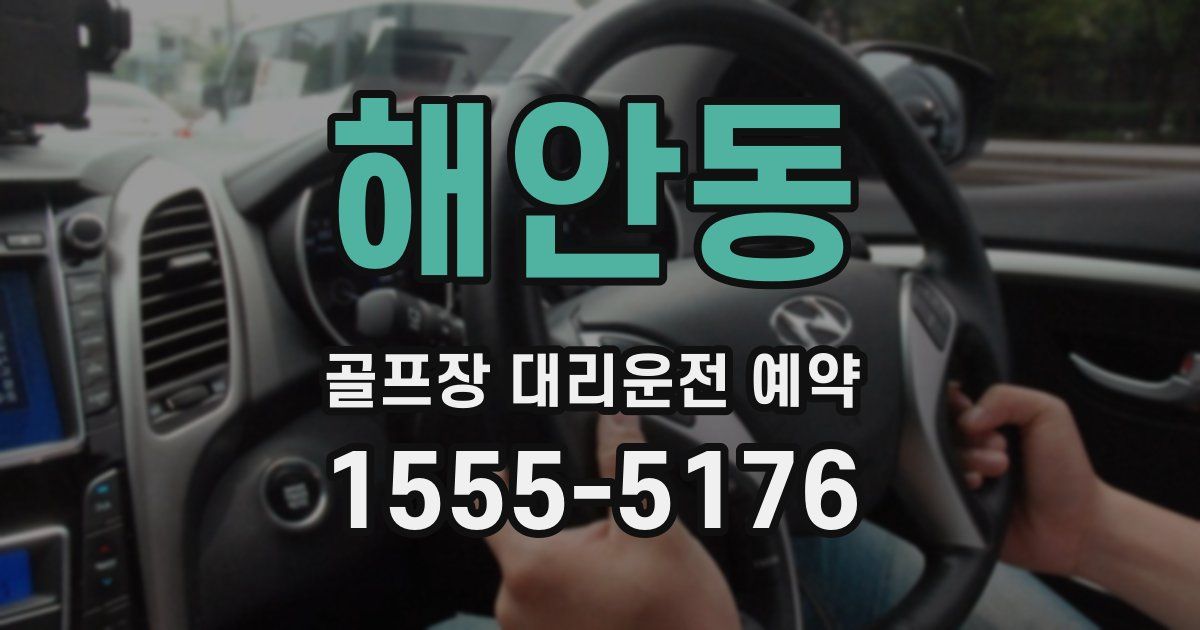 해안동 골프장 대리운전 예약