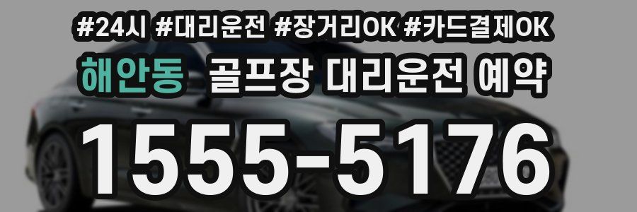 해안동 골프장 대리운전 예약