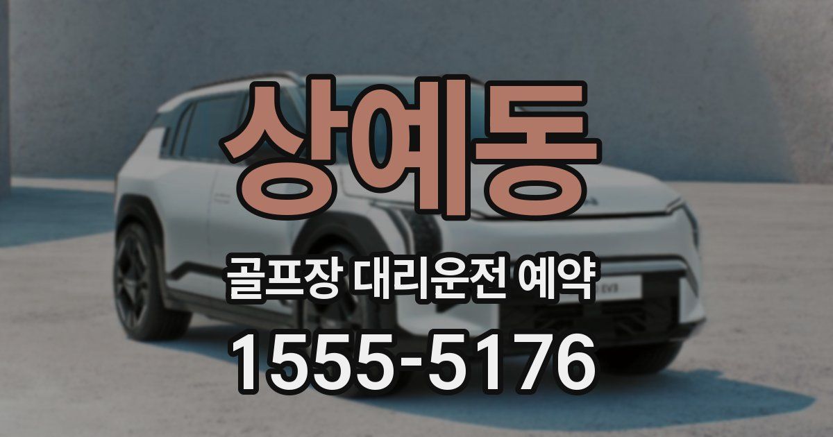 상예동 골프장 대리운전 예약