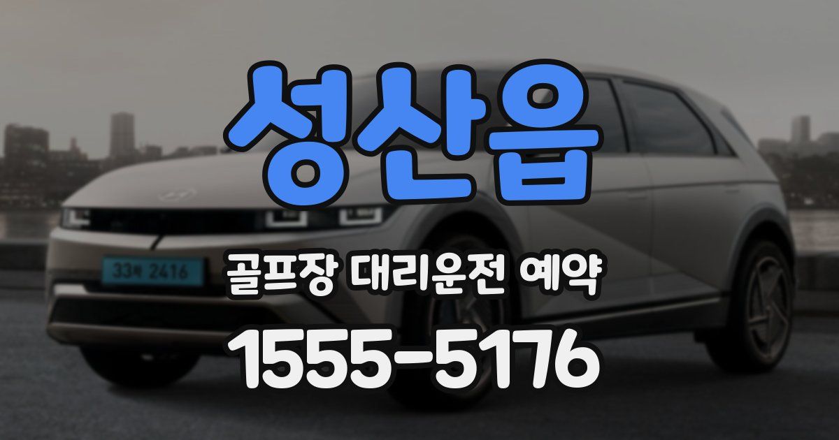 성산읍 골프장 대리운전 예약