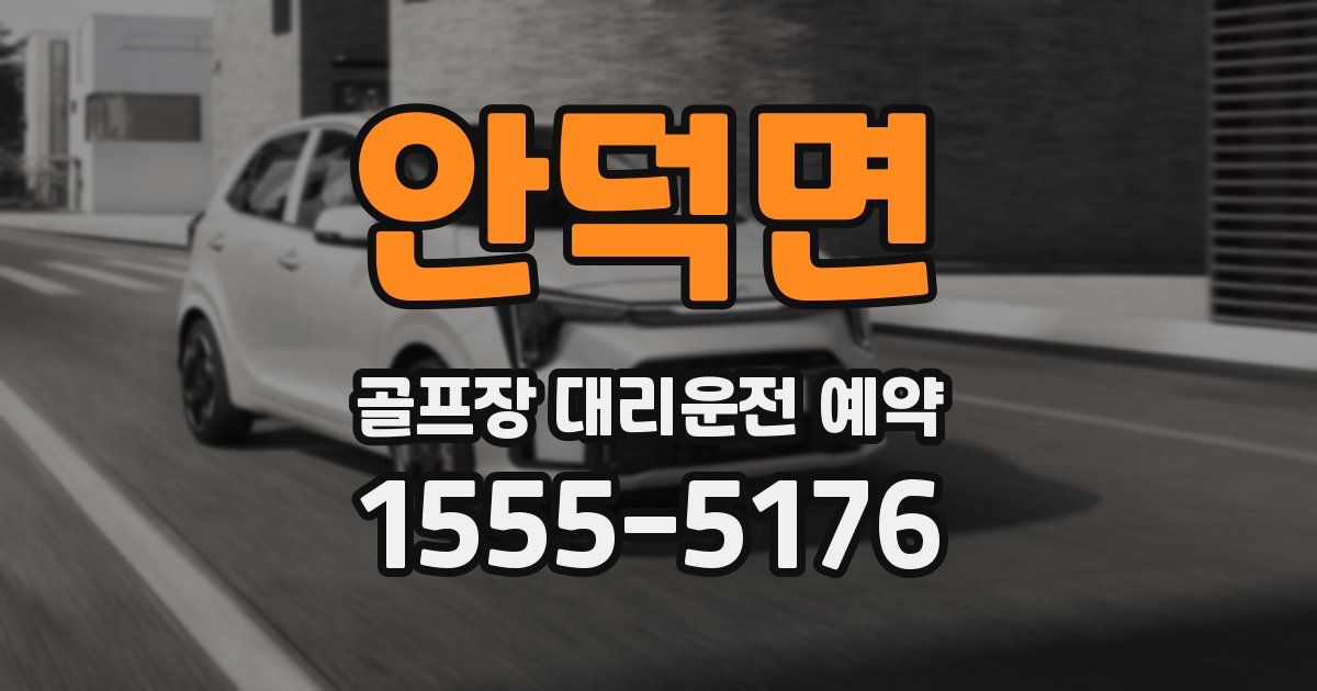 안덕면 골프장 대리운전 예약