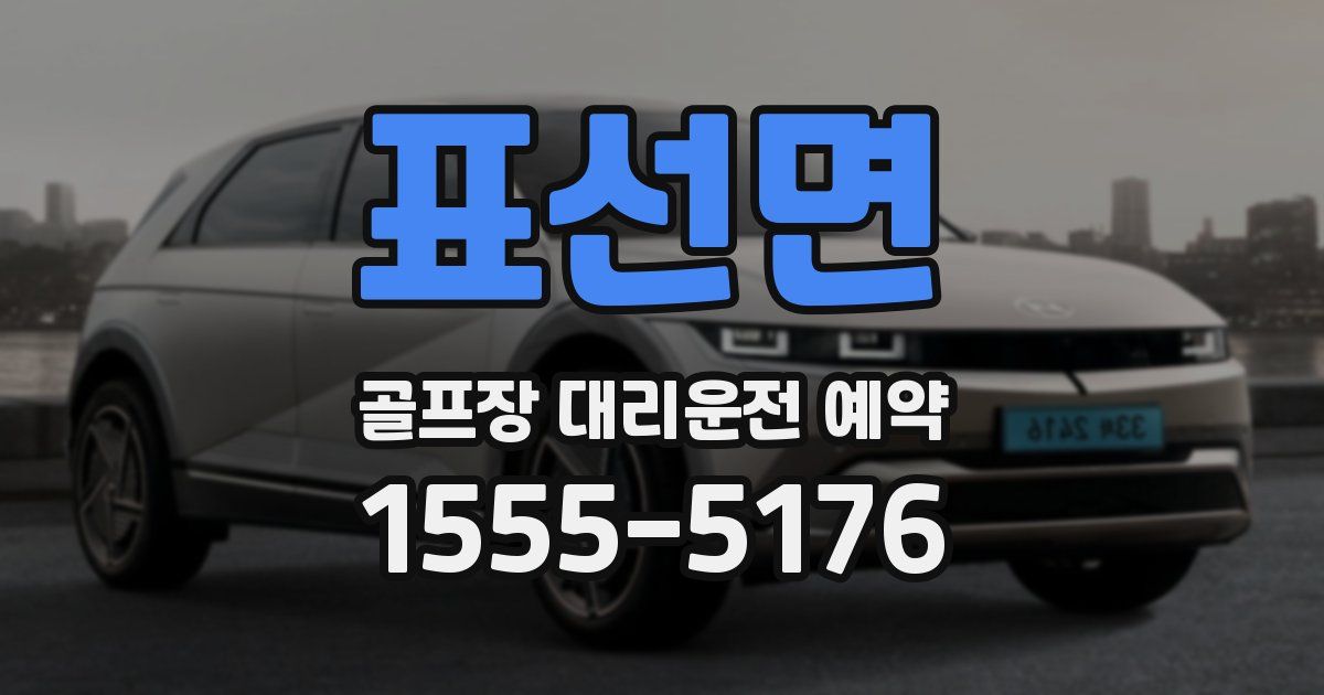 표선면 골프장 대리운전 예약