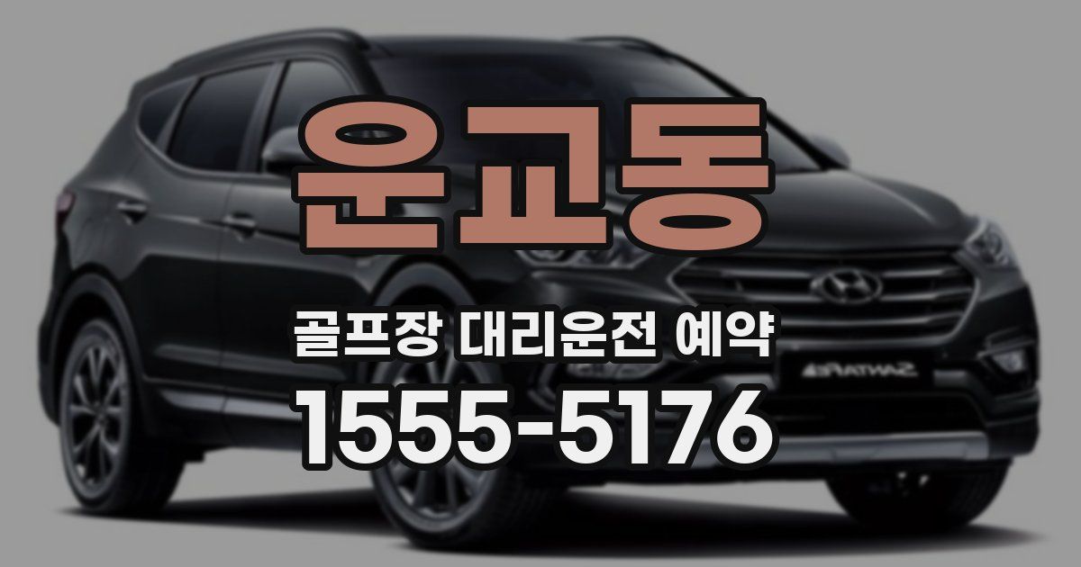 운교동 골프장 대리운전 예약