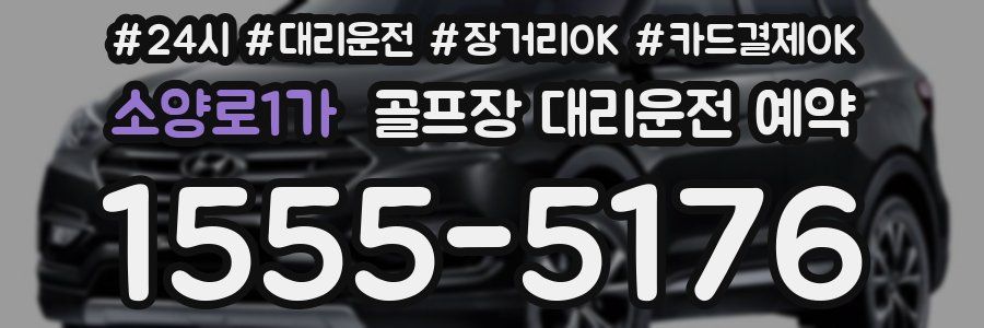 소양로1가 골프장 대리운전 예약