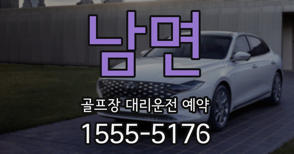 남면 골프장 대리운전 예약