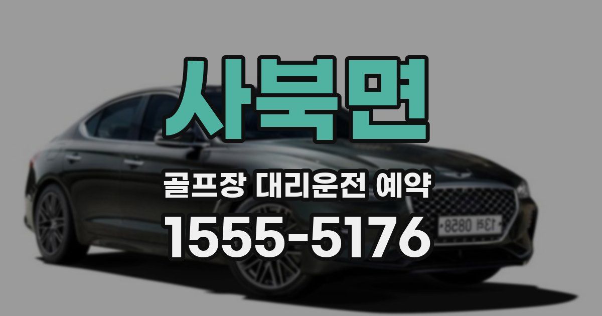 사북면 골프장 대리운전 예약