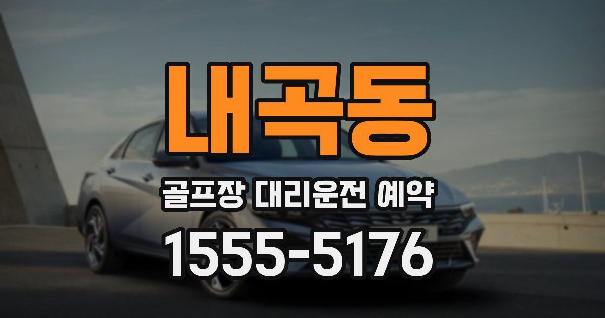 내곡동 골프장 대리운전 예약