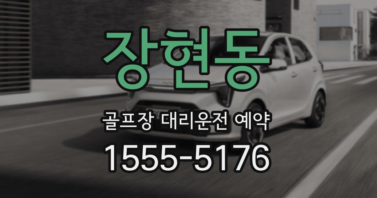 장현동 골프장 대리운전 예약