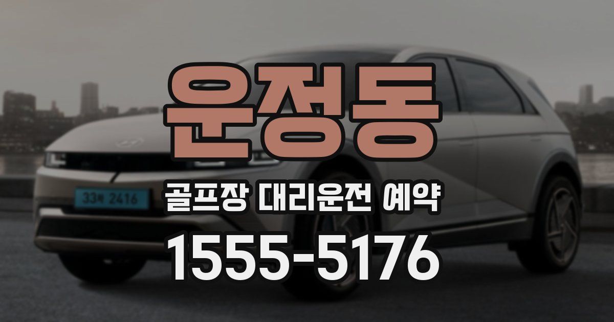 운정동 골프장 대리운전 예약