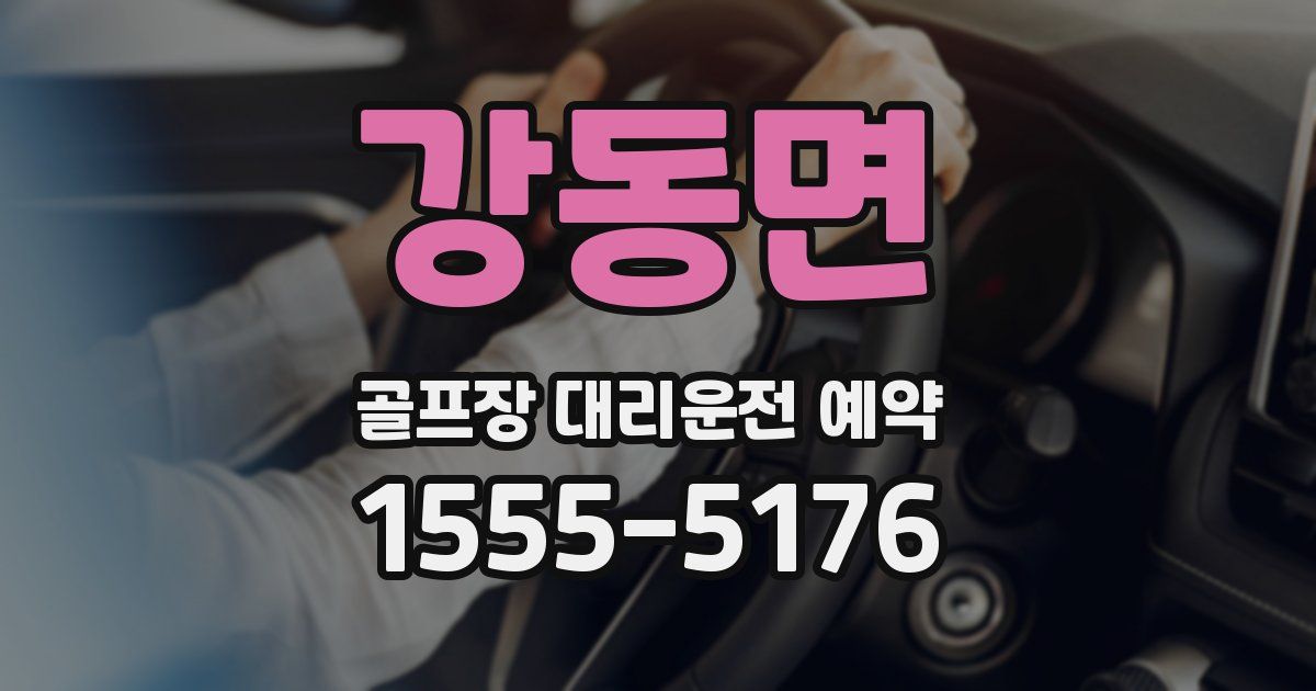 강동면 골프장 대리운전 예약