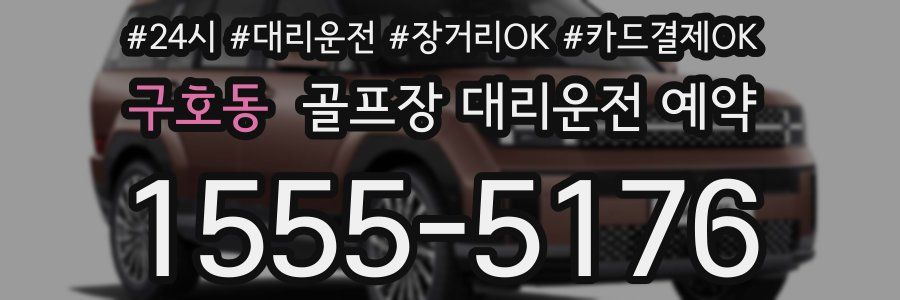 구호동 골프장 대리운전 예약