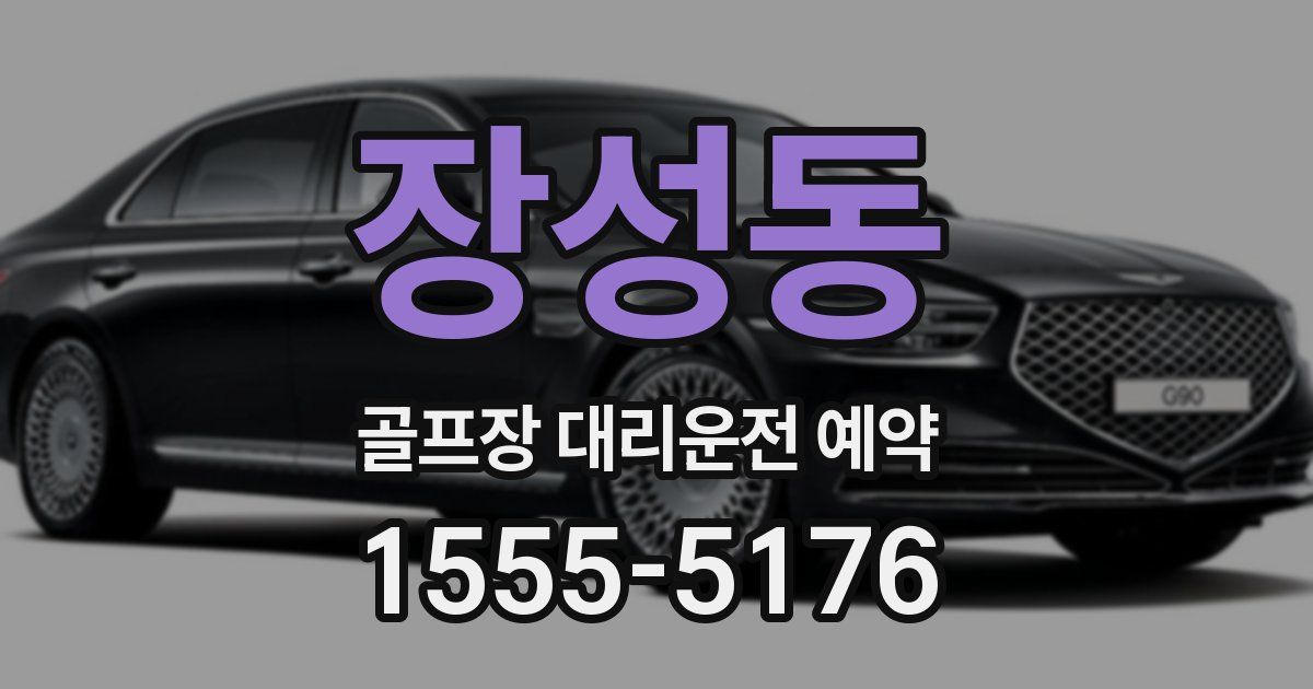 장성동 골프장 대리운전 예약