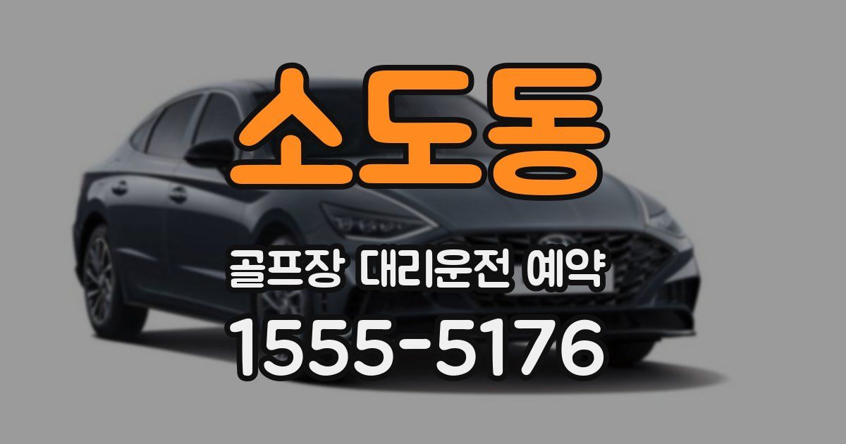 소도동 골프장 대리운전 예약