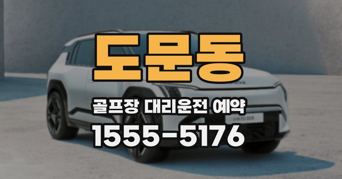 도문동 골프장 대리운전 예약
