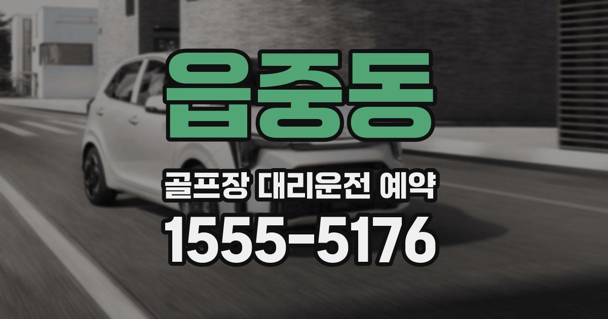 읍중동 골프장 대리운전 예약