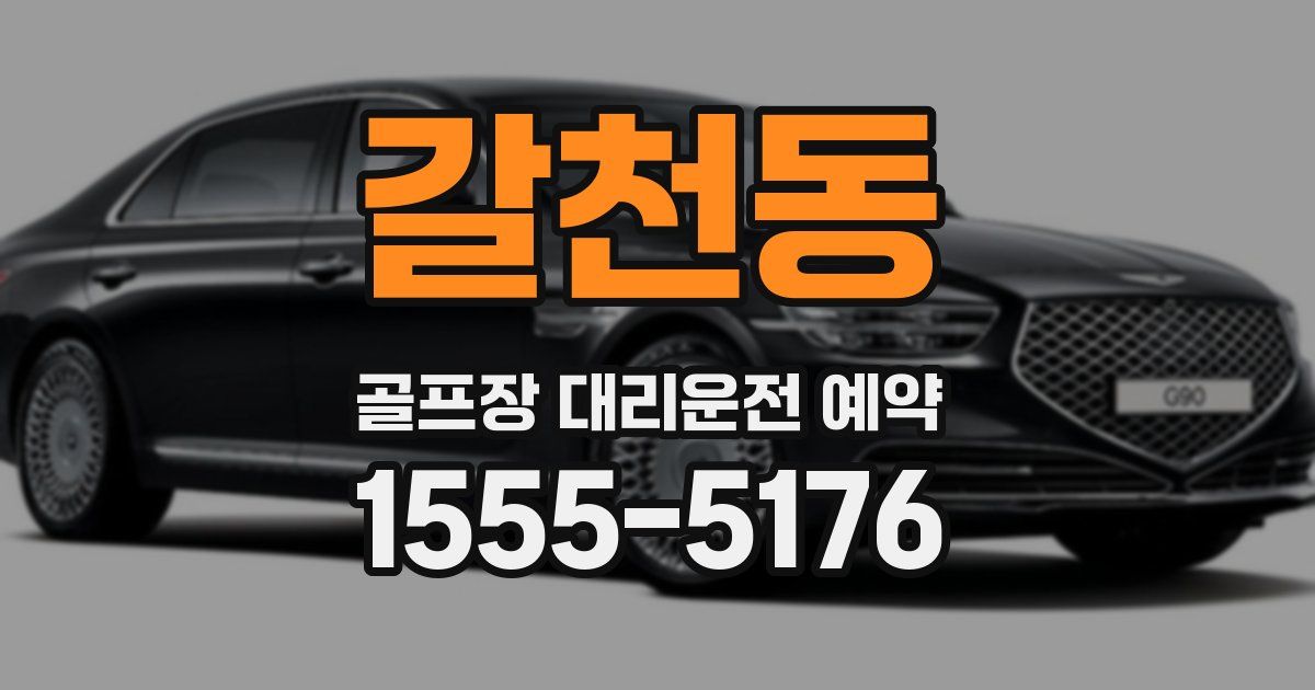갈천동 골프장 대리운전 예약