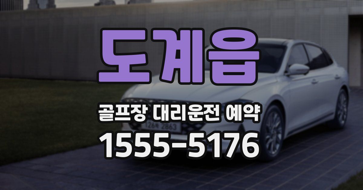 도계읍 골프장 대리운전 예약