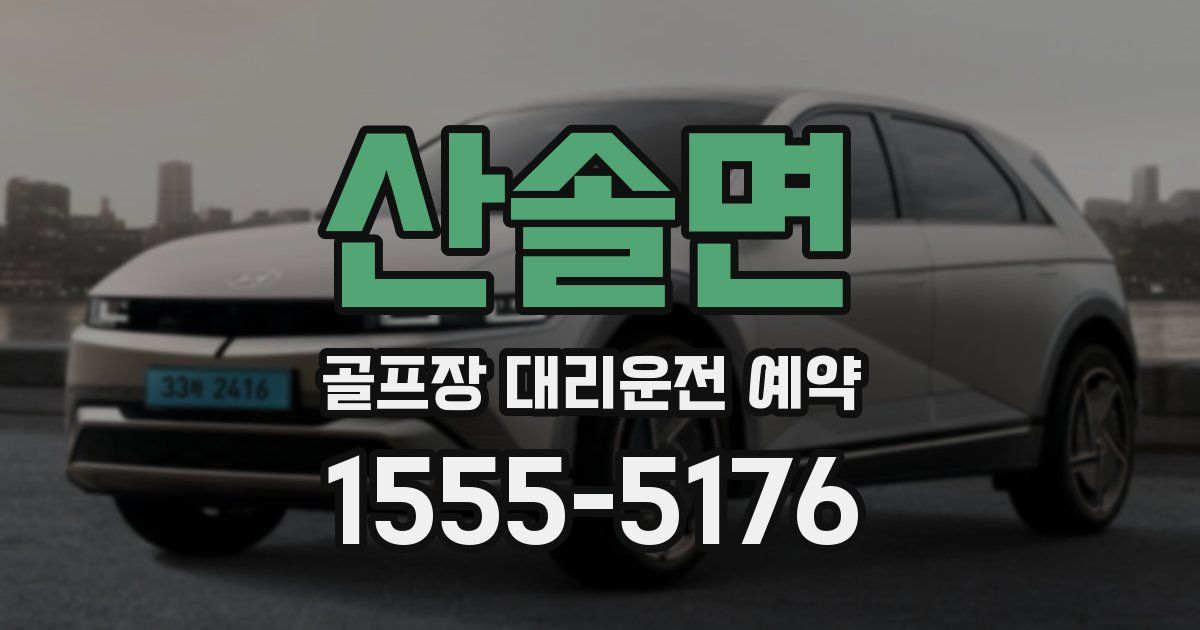 산솔면 골프장 대리운전 예약