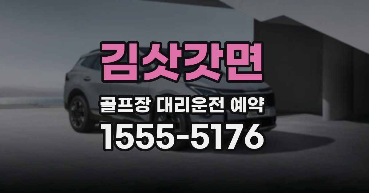 김삿갓면 골프장 대리운전 예약