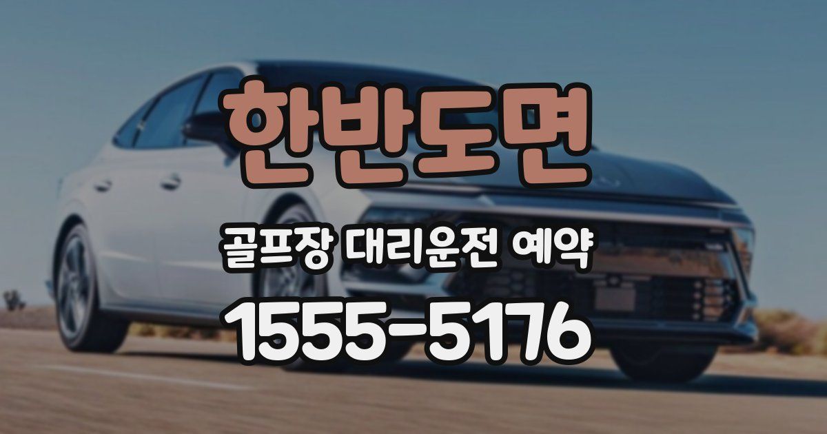 한반도면 골프장 대리운전 예약