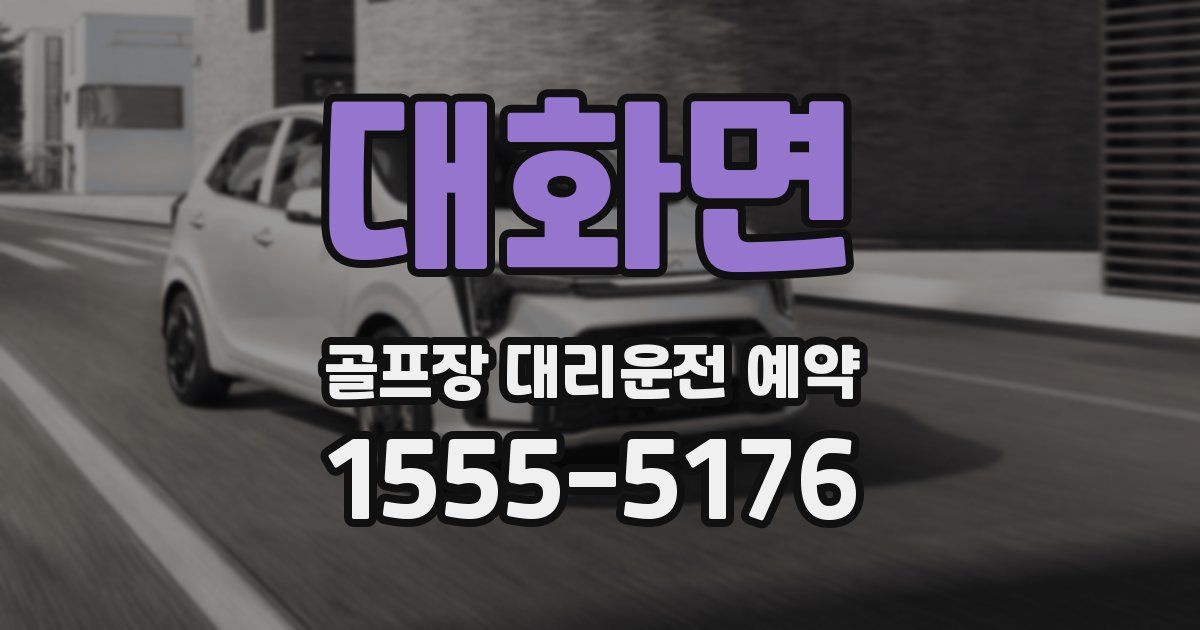 대화면 골프장 대리운전 예약