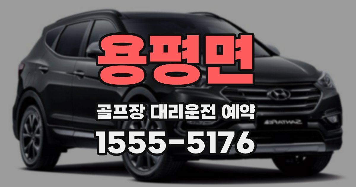 용평면 골프장 대리운전 예약