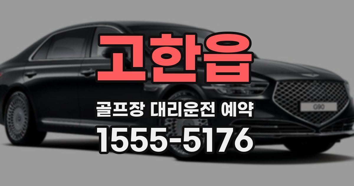 고한읍 골프장 대리운전 예약