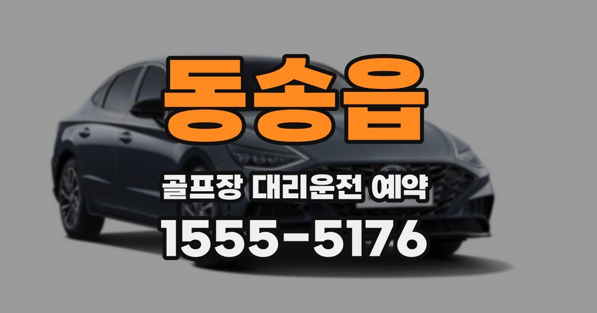 동송읍 골프장 대리운전 예약